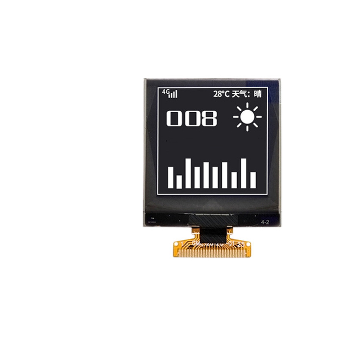 1.5 inch PMOLED Επίδειξη front view