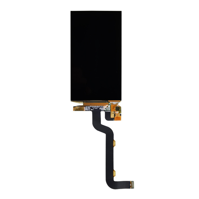 Side view of AMOLED แสดง showing thin profile
