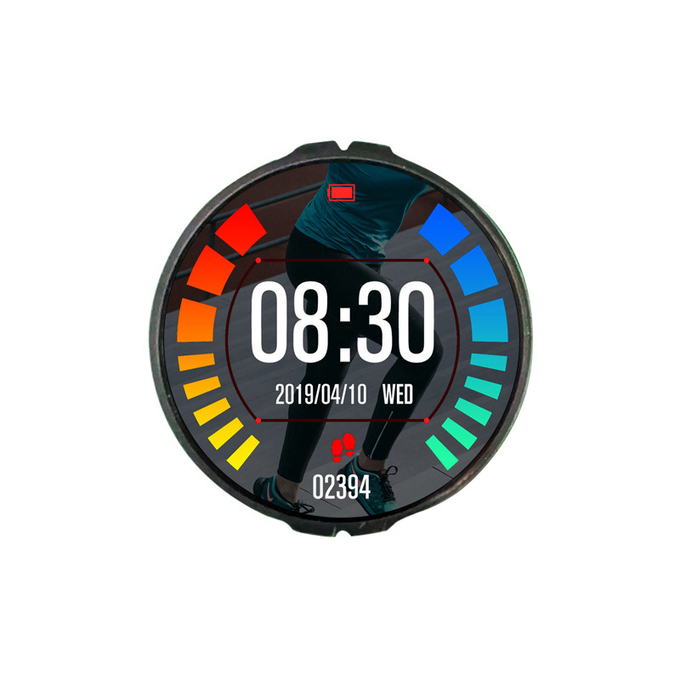 Round AMOLED Επίδειξη with touch panel
