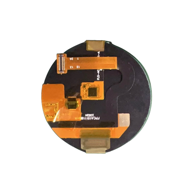 Round AMOLED Επίδειξη close-up