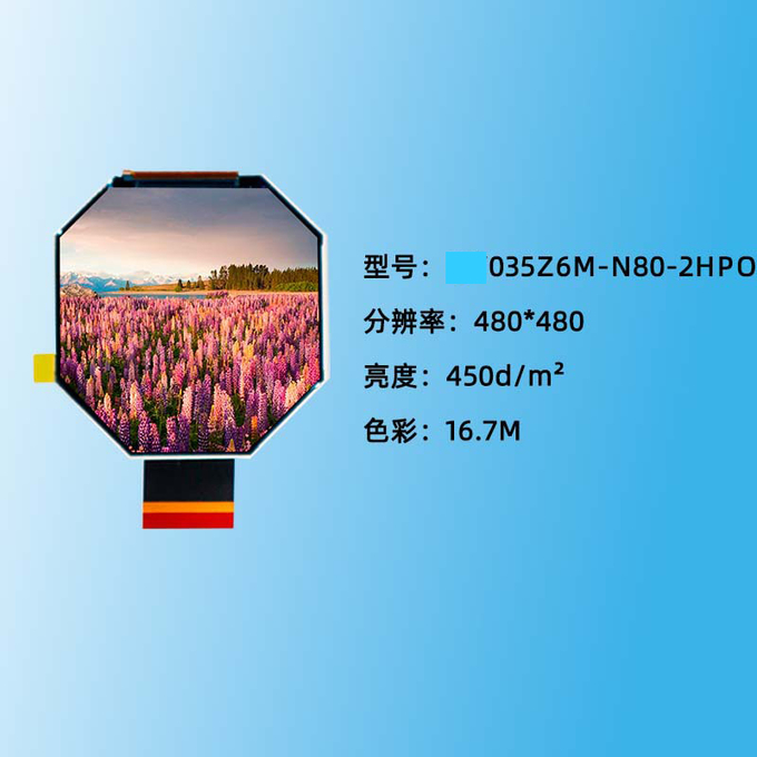 3.5 inch round TFT Επίδειξη technical view