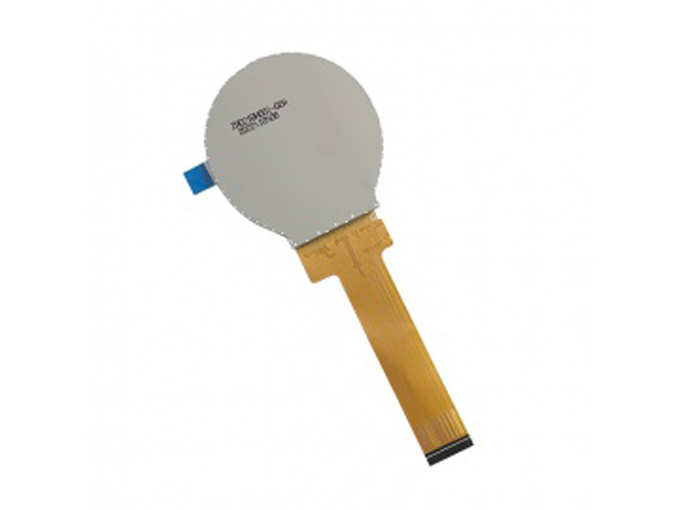 2.1 inch round TFT Επίδειξη close-up