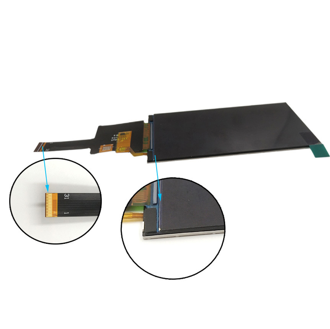 4 inch bar type TFT Επίδειξη module side view