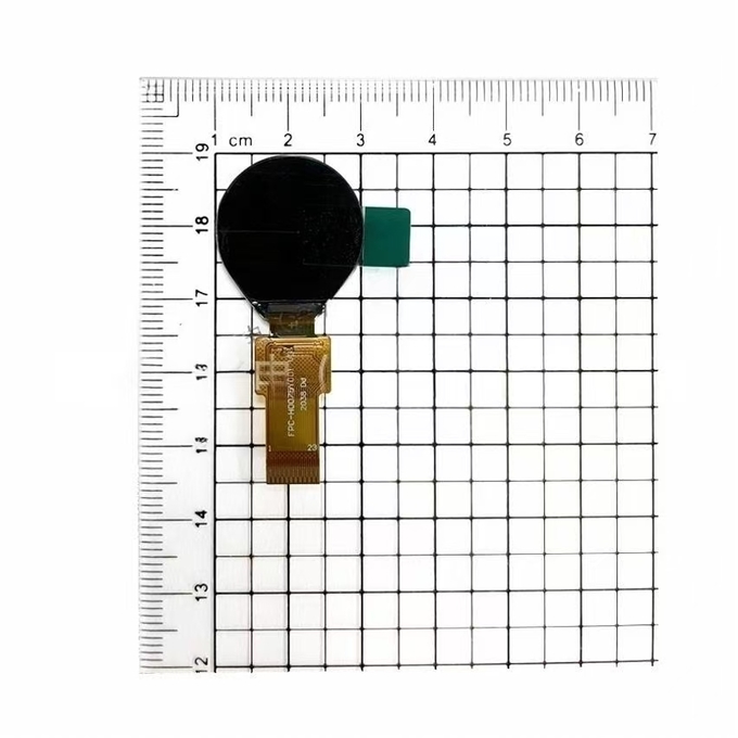0.75 inch round TFT Επίδειξη front view