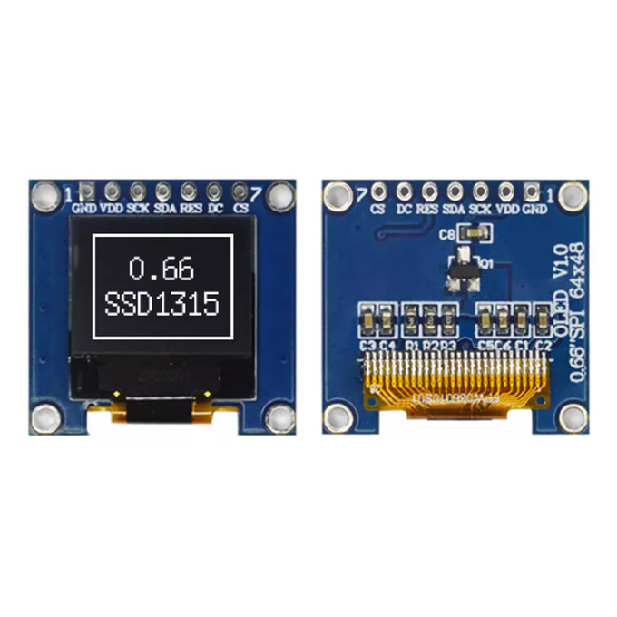 0.66 inch OLED Επίδειξη module dimensions