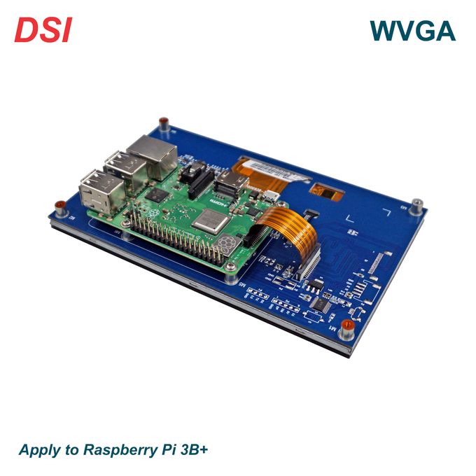 7 inch TFT Επίδειξη module side view