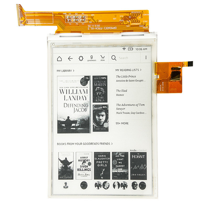 6 inch E-paper نمایش close-up