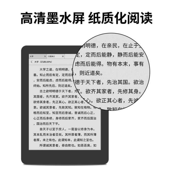 6 inch E-paper نمایش close-up