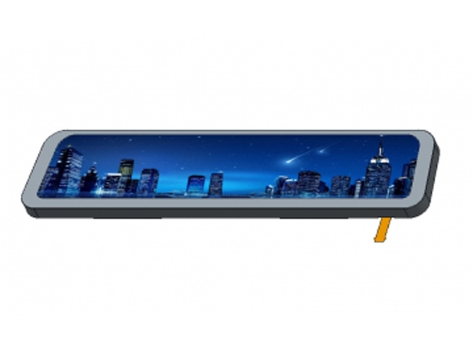 Side view of 9 inch bar type TFT แสดง โมดูล