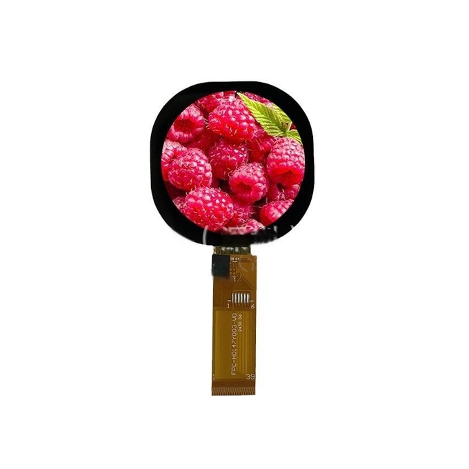 Side view of 1.47 inch round TFT แสดง