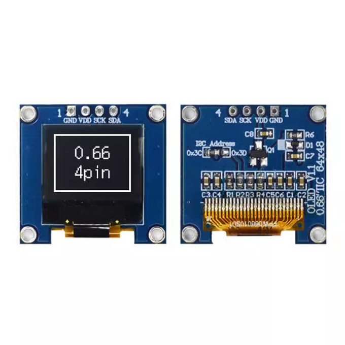 0.66 inch OLED แสดง โมดูล close-up