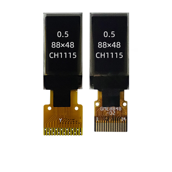 0.5 inch PMOLED แสดง side view